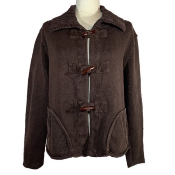 Willow 100% Cotton Toggle Button Cardigan M - Picture 1 of 14